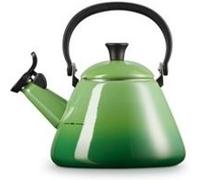 Le Creuset Bouilloire Kone pour cuisinière – Acier émaillé 1,6 L avec sifflet – Bamboo