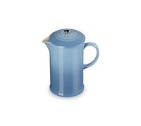 LE CREUSET Cafetière avec Piston en Inox, 1 L, Céramique, Chambray, 60706084340003