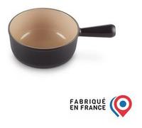 Le Creuset Caquelon en fonte émaillée 18 cm, 1,4 litres, Noir Mat, 20007180002460