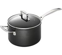 LE CREUSET Casserole Anti-Adhérente en Aluminium Forgé, 16 cm, Anthracite/Argenté,51108160010302