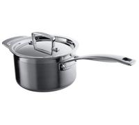 Le Creuset Casserole avec Couvercle, 16 cm, Inox 3-ply, Capacité 1,9 L, Argenté,96200916001000