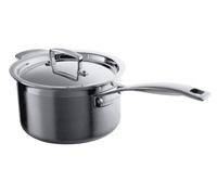 Le Creuset Casserole avec Couvercle, 20 cm, Inox 3-ply, Capacité 3,8 L, Argenté,96200920001000