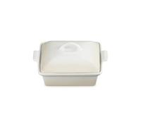 Le Creuset Casserole carrée peu profonde Heritage en grès, 22,9 cm, meringue