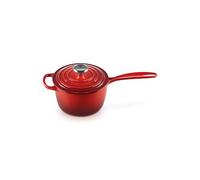 Le Creuset Casserole en Fonte Émaillée Signature avec Poignée Thermorésistante et Couvercle, 16 cm, 1,2 L, Cerise, 21181160602430