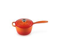 Le Creuset Casserole en Fonte Émaillée Signature avec Poignée Thermorésistante et Couvercle, 18 cm, 2,2 L, Volcanique, 21181180902430