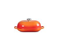 LE CREUSET Cocotte à pain ovale 29cm/1,4l SIGNATURE Rouge Four orange