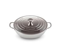 Le Creuset Cocotte Basse avec Couvercle, Acier Inoxydable 3-Ply, Ø 30 cm, 4.8 L