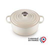 LE CREUSET Cocotte en fonte émaillée 20 cm Meringue