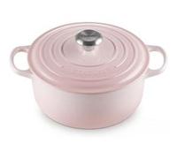 Cocotte en fonte émaillée 24 cm Shell Pink