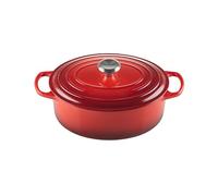 Le Creuset - Signature - Cocotte ovale 29cm - cerise/hauteur sans couvercle: 11cm/Convient à toutes les sources de chaleur