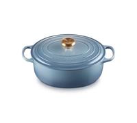 Le Creuset Cocotte en Fonte Émaillée Signature avec Couvercle, 29 cm, Ovale, 4.7 L, 4.675 kg, Chambray, 21178294344441