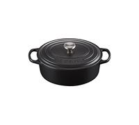 Le Creuset - Signature - Cocotte ovale 29cm - noir/hauteur sans couvercle: 11cm/Convient à toutes les sources de chaleur