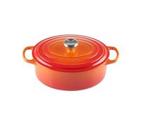 Le Creuset - Signature - Cocotte ovale 29cm - volcanique/hauteur sans couvercle: 11cm/Convient à toutes les sources de chaleur