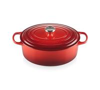 Le Creuset - Signature - Cocotte ovale 31cm - cerise/hauteur sans couvercle: 12cm/Convient à toutes les sources de chaleur
