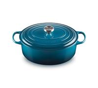 Le Creuset Cocotte ovale Signature 31cm deep teal LxlxH 40.4x25.7x17.9cm