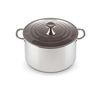 Le Creuset Cocotte haute Inox Signature avec couvercle, 24 cm, 96604828000000, Silver