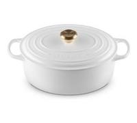 LE CREUSET Cocotte Oval Evolution en Fonte émaillée 31 cm Blanc Blanc G