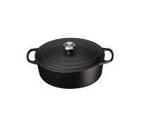 LE CREUSET Cocotte ovale SIGNATURE 31cm 6,3l Noir noir