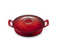 Le Creuset Cocotte peu profonde en fonte Modern Heritage, Cerise