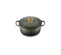 LE CREUSET Cocotte ronde 24cm/4,2l SIGNATURE vert foncé