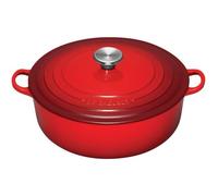 LE CREUSET Cocotte ronde basse en fonte émaillée 30 cm Cerise