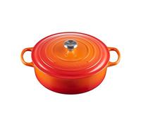 LE CREUSET Cocotte Ronde Basse en Fonte émaillée Signature, 30 cm, 6,2 L, Volcanique, 21179300902430