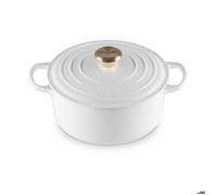 LE CREUSET Cocotte Ronde Evolution en Fonte 24 cm Blanc Blanc G