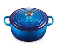 LE CREUSET Cocotte Ronde Evolution en Fonte Émaillée 20 cm Azure Bleu G