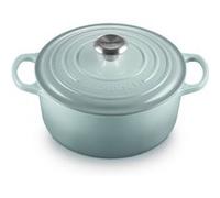 Le Creuset Cocotte ronde Signature en fonte émaillée 24 cm 4,3 L Sea Salt (bleu-vert)
