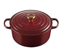 Cocotte LE CREUSET 28 cm Rhône Bouton Doré