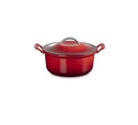 LE CREUSET Cocotte ronde MODERN HERITAGE 26cm 4,6l Rouge cerise rouge