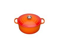 LE CREUSET Cocotte ronde Signature 24cm/4,2l (Rouge Four) orange
