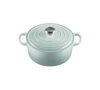 Cocotte Rond 24 cm Le Creuset Signature Fonte 21177247174430 Sea Salt