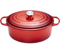 Le Creuset Cocotte ovale Signature 31 cm 6,3 L fonte émaillée Cerise – tous feux compatibles