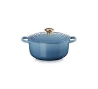 Le Creuset Cocotte Signature en Fonte Émaillée avec Couvercle, Ø 20 cm, Ronde, 2.4 L, 3.092 kg, Chambray, 21177204344441
