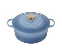 Le Creuset Cocotte Signature en Fonte Émaillée avec Couvercle, Ø 28 cm, Ronde, 6.7 L, 6.125 kg, Chambray, 21177284344441