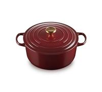 Cocotte LE CREUSET 28 cm Rhône Bouton Doré