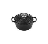 Le Creuset Cocotte Signature en Fonte Émaillée avec Couvercle, 18 cm, Ronde, 1,8 L, 2,572 kg, Noir Mat, 21177180000430