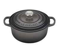 Le Creuset Cocotte Signature en Fonte Émaillée avec Couvercle, 20 cm, Ronde, 2,4 L, 3,092 kg, Flint, 21177204442430