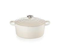 LE CREUSET Cocotte en fonte émaillée 22 cm Meringue Blanc G