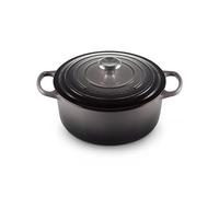 Le Creuset Cocotte Signature en Fonte Émaillée avec Couvercle, 28 cm, Ronde, 6,7 L, 6,125 kg, Flint, 21177284442430