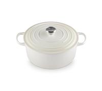 Le Creuset Cocotte Signature en Fonte Émaillée avec Couvercle, 28 cm, Ronde, 6,7 L, 6,125 kg, Meringue, 21177287164430