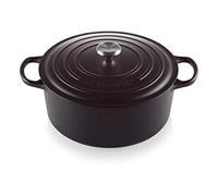 Le Creuset Cocotte Signature en Fonte Émaillée avec Couvercle, 30cm, Ronde, 8,4 L, 7,165 kg, Noir Mat, 21177300000430