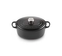 Le Creuset Cocotte ovale en fonte noire 33 cm