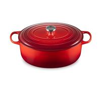 Le Creuset Cocotte Signature en Fonte Émaillée avec Couvercle, 35 cm, Ovale, 8,9 L, 7,375 kg, Cerise, 21178350602430