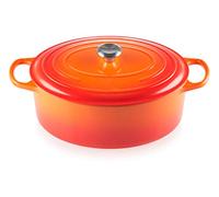 Cocotte en fonte Le Creuset orange volcanique ovale 35 cm