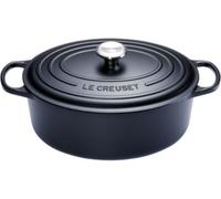 Le Creuset Cocotte ovale Signature 31cm noir, hauteur 12cm, convient à toutes les sources de chaleur