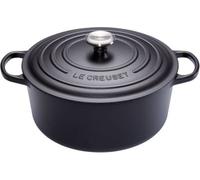 Le Creuset Cocotte en fonte émaillée Signature ronde 24 cm 4,2 L Noir mat