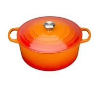 Le Creuset Cocotte Signature Ronde En Fonte Émaillée, 18cm, Volcanique (orange) G