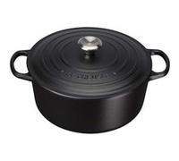 Le Creuset Cocotte Signature Ronde En Fonte Émaillée, 26cm, Noir Mat Noir G